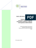 SEGURANÇA DO PACIENTE - IDENTIFICAÇÃO PREVENÇÃO DE CONTROLE DA MULTIRRESISTÊNCIA EM HOSPITAIS (2010)