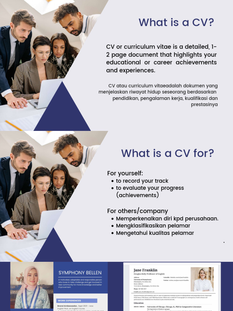 Understanding CV Components and Purpose | PDF | Skill | Learning