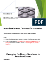Standard Form and Significant Figures
