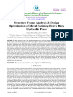 Structure Frame Analysis & Design Optimization of Metal Forming Heavy Duty Hydraulic Press