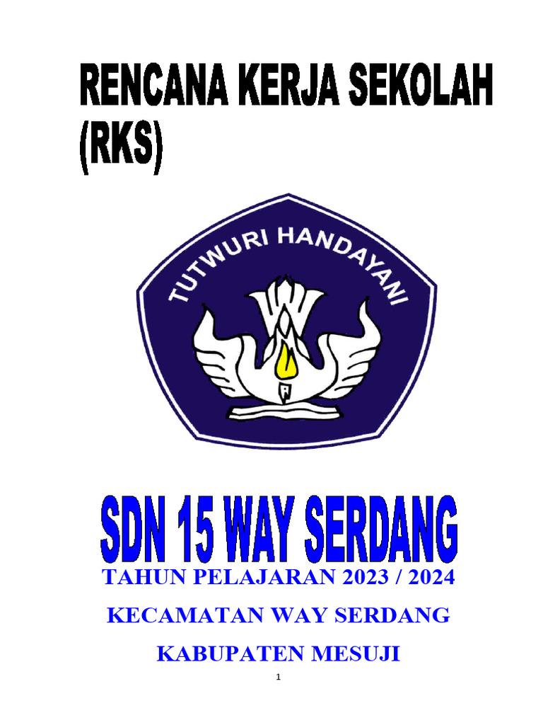 Rencana Kerja Sekolah SDN 15 Way Serdang | PDF