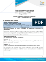 Guía de Actividades y Rúbrica de Evaluación - Tarea 1 - Contextualización