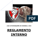Reglamento - Liga Catamarqueña de Handball 2023.