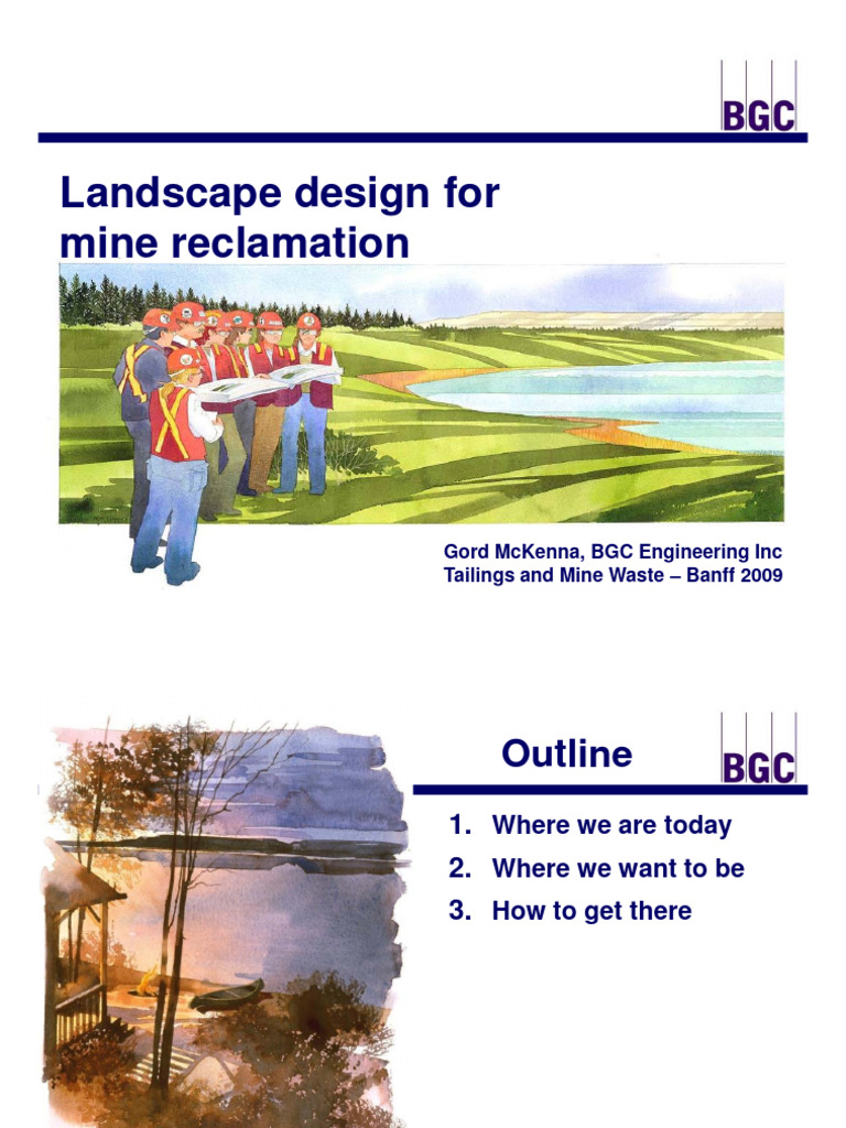 Mine Reclamation Landscape Design | PDF | Hydrology | Geotechnical ...