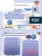 Metodología para El Proceso de Actualización de Datos y Registro de La Carga de La Estadística Período Escolar 2023 - 2024