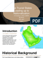 The Trucial States Leading Up To Nationalization