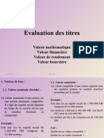 Evaluation Des Titres