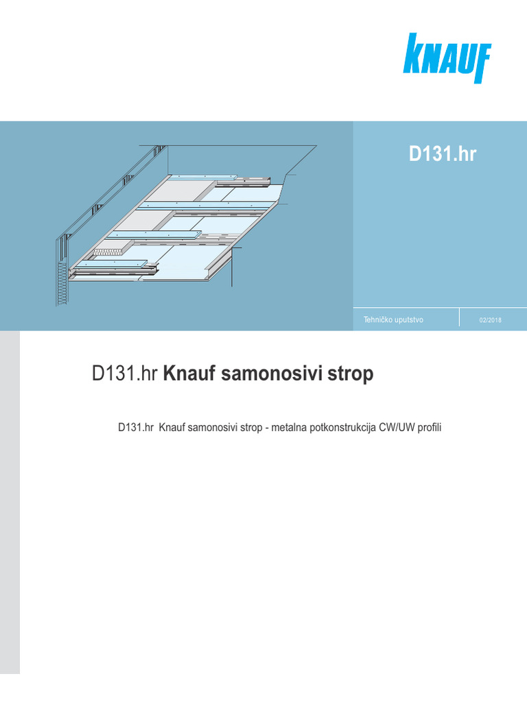 2 - 4 - d131.hr Knauf Samonosivi Stropovi 2018 Web | PDF