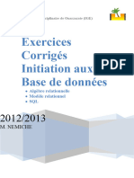 Exercices Corrigés Initaition Aux BDD