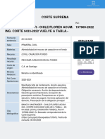 CS 157969-2022 jurisprudencia Corte Suprema Chile obligaciones accesoria y prescripción accion desposeimiento 