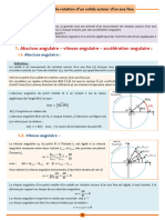 14 -Relation quantitative entre la somme des moments et l'accélération angulaire.