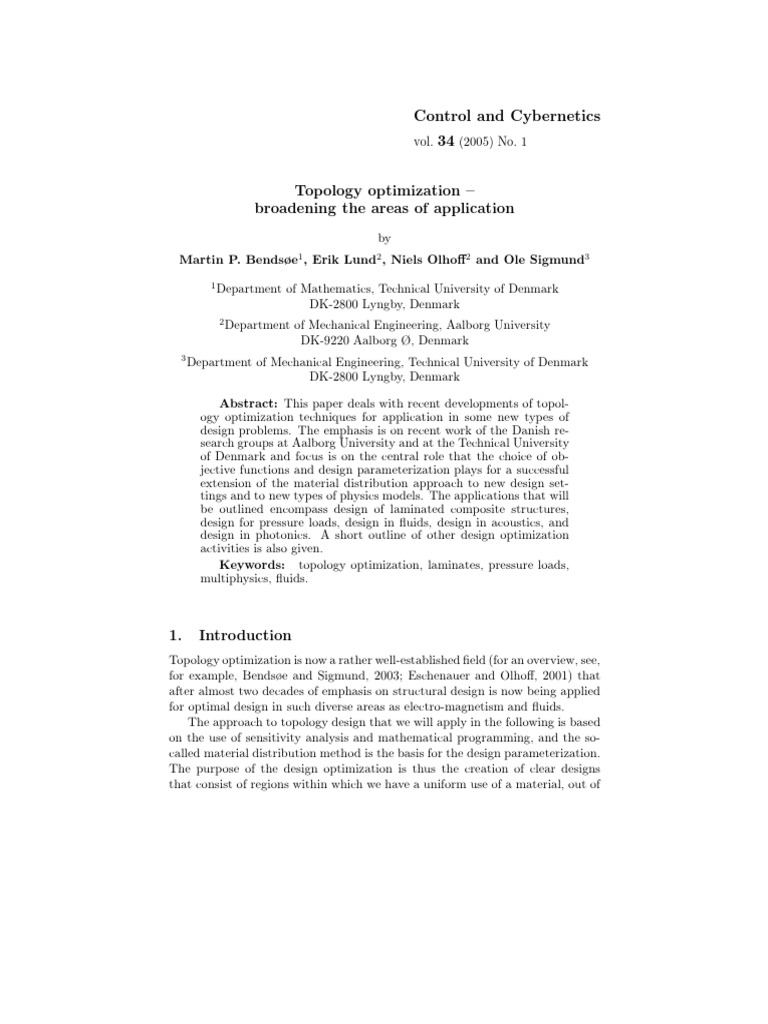 Topology Optimization Techniques Explained | PDF | Teaching Methods ...