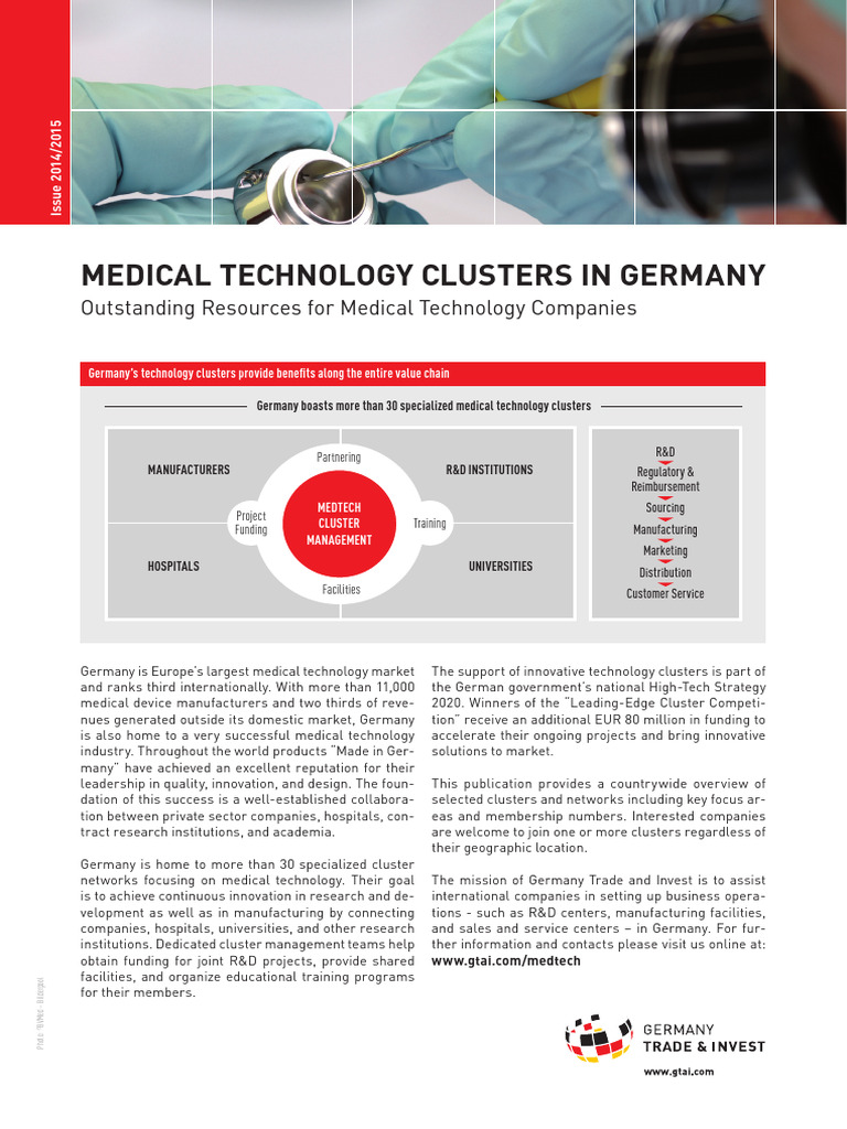 Germany's Medical Technology Clusters | PDF | Germany | World Politics