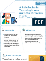 A Influência Da Tecnologia Nas Práticas Corporais: 1 Série Aula 1 - 3º Bimestre