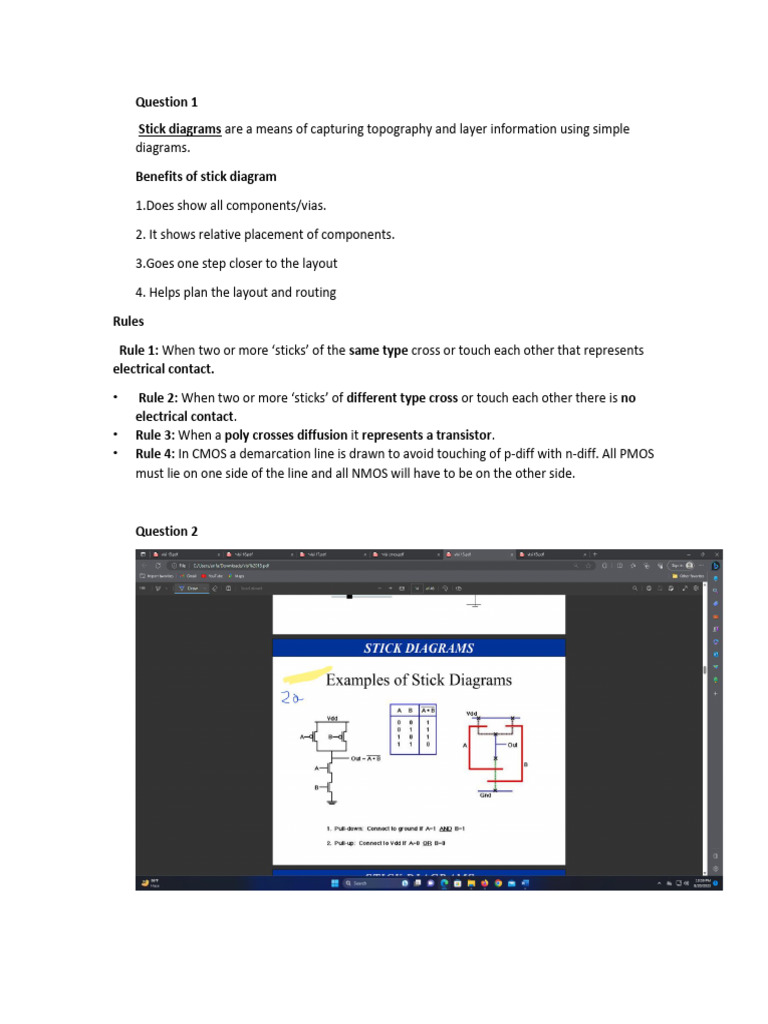 Stick Diagram in the Context of Integrated Circuit PDF