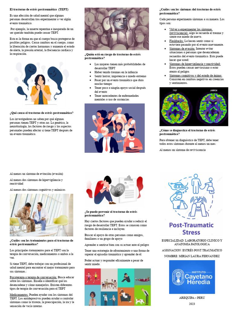 El Trastorno de Estrés Postraumático | PDF | Trauma psicólogico ...