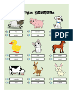 Vocabulary. Farm Animals