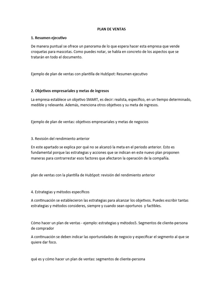 Plan de Ventas | PDF | Business | Economias