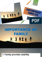 Contemporary Family Life