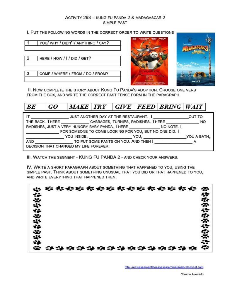 293 Kung Fu Panda 2 & Madagascar 3 | PDF