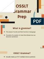 Grammar Practice - Osslt