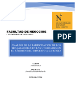 Normativa Legal Peruana de La Participacion de Los Trabajadores en Las Utilidades