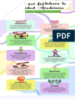 Infografía Decálogo Con Íconos en 3D Fondo Morado Elementos Multicolor