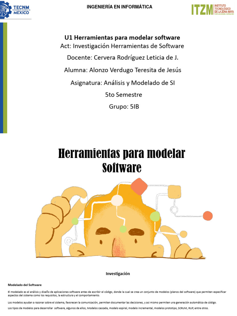 Act 1 Herramientas para Modelar Software | PDF | Software | Lenguaje de ...