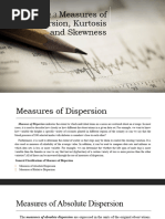 Measures of Dispersion Kurtosis and Skewness