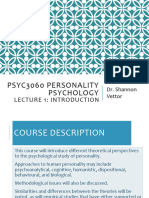 Psyc3060 Fall 2023 Lecture 1 Syllabus & Introduction To Personality Psychology Student
