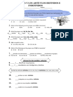 #4 Taller Sustantivos y Artículo Def e Indnombre