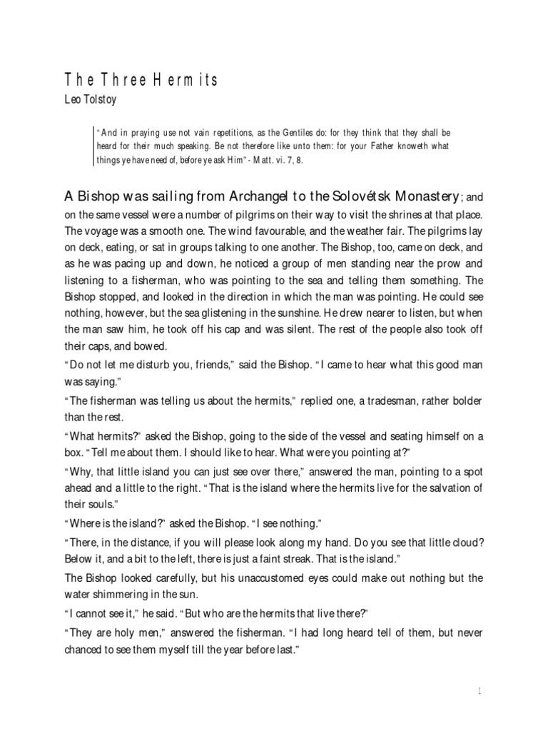 The Three Hermits PDF