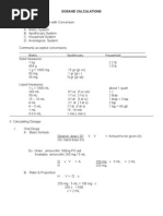 Drug Calculations