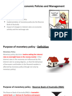 Macroeconomic Policy - Monetary Policy