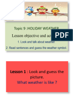 English Year 2 - Holiday Weather