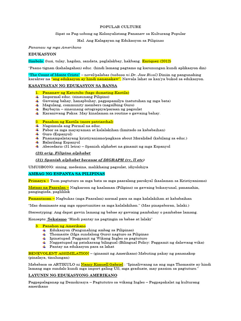 POPULAR-CULTURE-QUIZ-REVIEWER | PDF