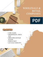 Wholesale Retail Companies PPT 1