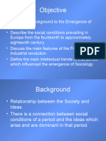Emergence of Sociology