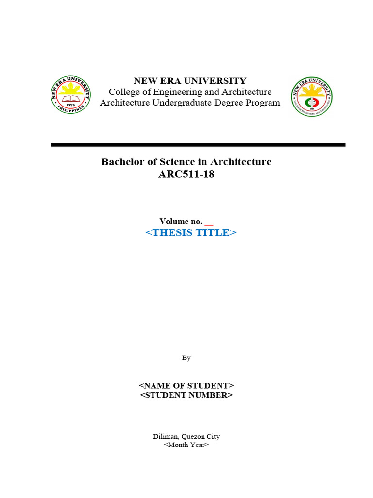 Architecture Thesis Acceptance Certificate | PDF | Typefaces | Times ...