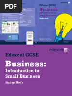 Edexcel GCSE Business Introduction To Small Business Student Book