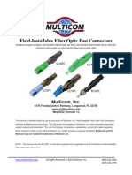 M FOCON FI SM XX Field Installable Fiber Optic Fast Connectors User Manual v1j