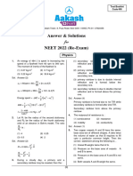 September 04 2022 NEET UG Re Exam Physics Solution Code W6