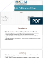 Research & Publication Ethics UNIT 1