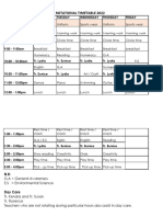 Rotational Timetable KG3