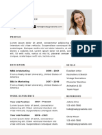 Beige Minimalist Clean Simple Professional Resume