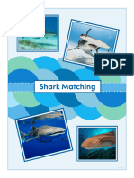 Shark Matching File Folder Activity For Special Education