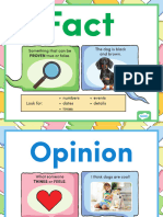 Fact and Opinion Sorting Activity For Older Learners