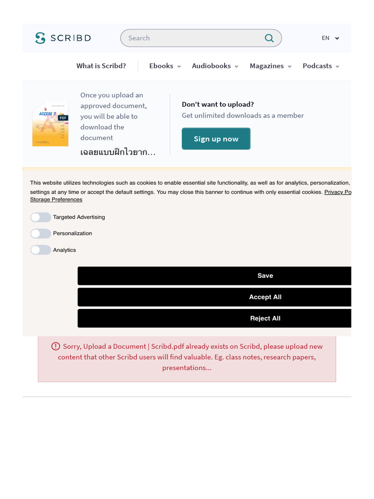 Upload A Document - Scribd 3 | PDF