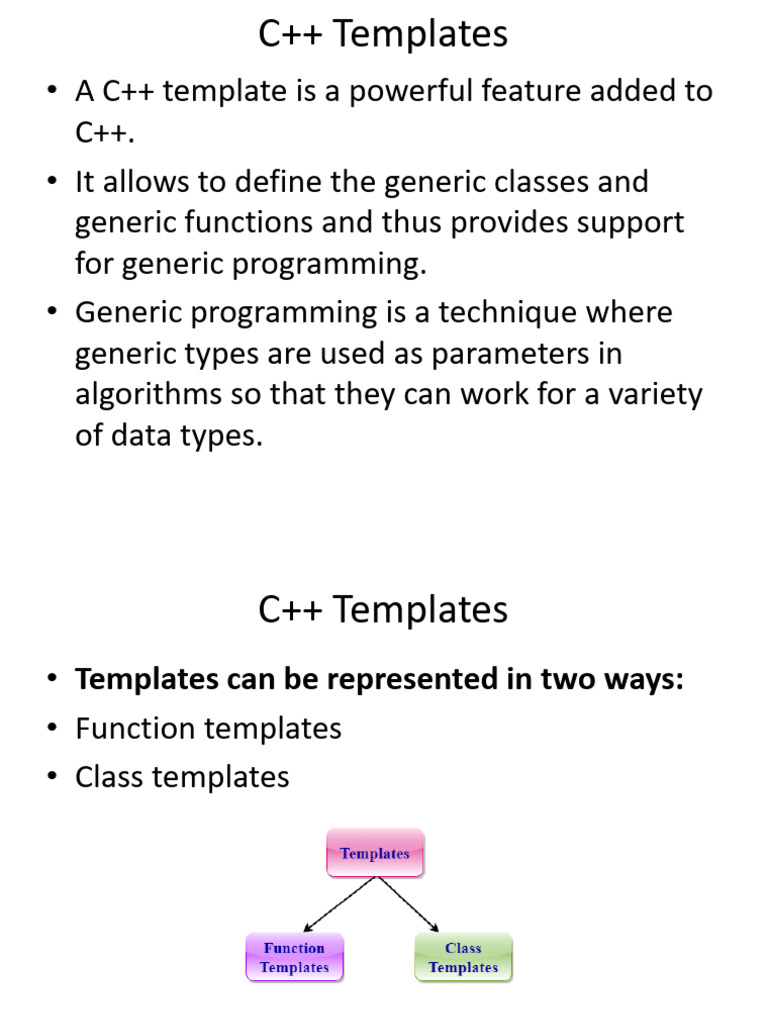 C++ Templates | PDF