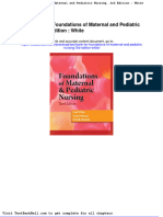 Test Bank For Foundations of Maternal and Pediatric Nursing 3rd Edition White Full Download